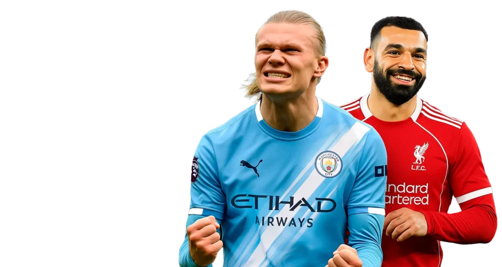 Venta de camisetas de Liga inglesa.