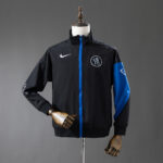 Camiseta Chelsea FC 2024/25 Cortaviento Entrenamiento - detalle cuello y cremallera azul