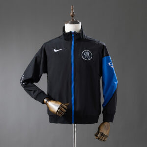 Camiseta Chelsea FC 2024/25 Cortaviento Entrenamiento - detalle cuello y cremallera azul