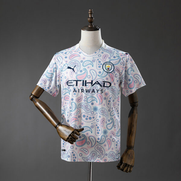 Camiseta Manchester City 2021 Tercera - detalle escudo del club
