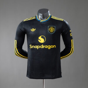 Camiseta Manchester United 1990 Retro Visita - detalle escudo