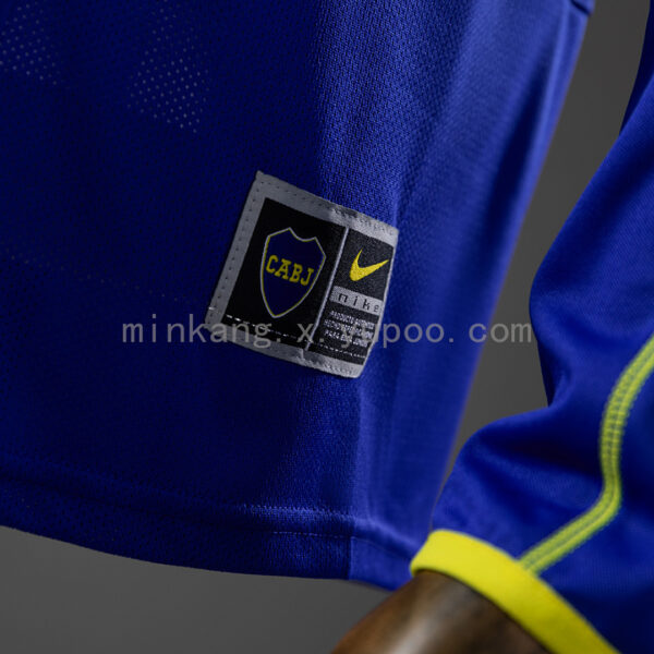 Camiseta Boca Juniors 2000/01 Retro Local Manga Larga - detalle