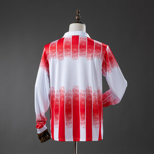 Camiseta AS Cannes 1991 Retro Local Manga Larga - vista trasera