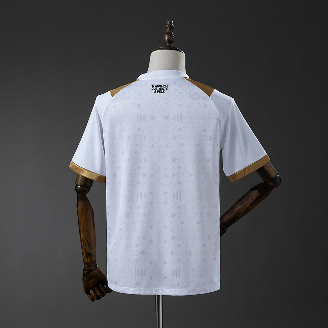 Camiseta Esporte Clube Bahia 2020 Edición Especial AFRO PUNK — detalle cuello y hombro izquierdo