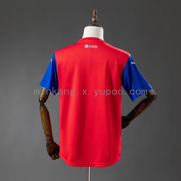 Camiseta Esporte Clube Bahia 2018 Local Superman — detalle escudo