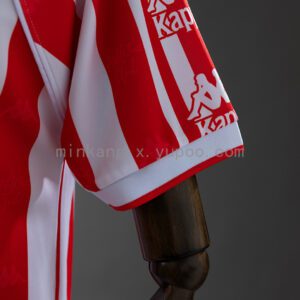 Camiseta Athletic Bilbao 1998 Retro Local — detalle cuello y franjas