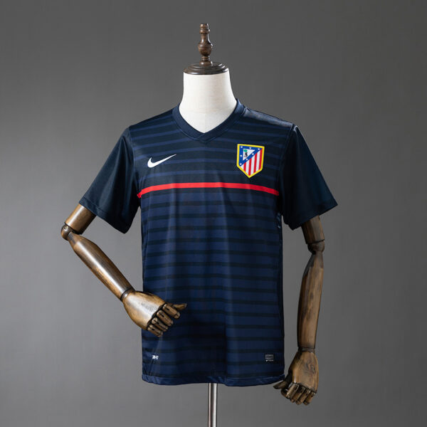 Camiseta Atlético Madrid 1995/96 Visita Retro — detalle franjas horizontales