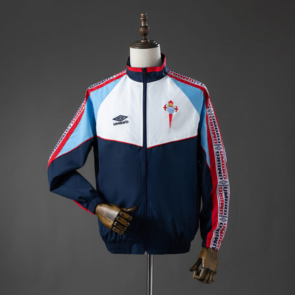 Camiseta Celta de Vigo 2023/24 Cortaviento — detalle cremallera