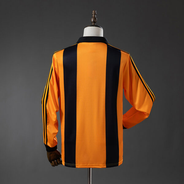 Camiseta Hull City 1980 Retro Local Manga Larga - vista trasera