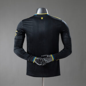 Camiseta Manchester United 1990 Retro Visita - detalle logo Adidas Trefoil