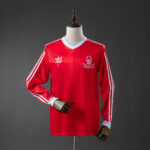 Camiseta Nottingham Forest 1979 Retro Local Manga Larga - vista trasera