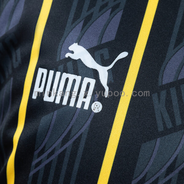 Camiseta Sheffield Wednesday 1993 Visita - detalle sponsor Sanderson y franja tricolor