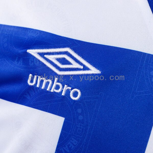 Camiseta Deportivo La Coruna 2000 Retro Local — detalle tejido