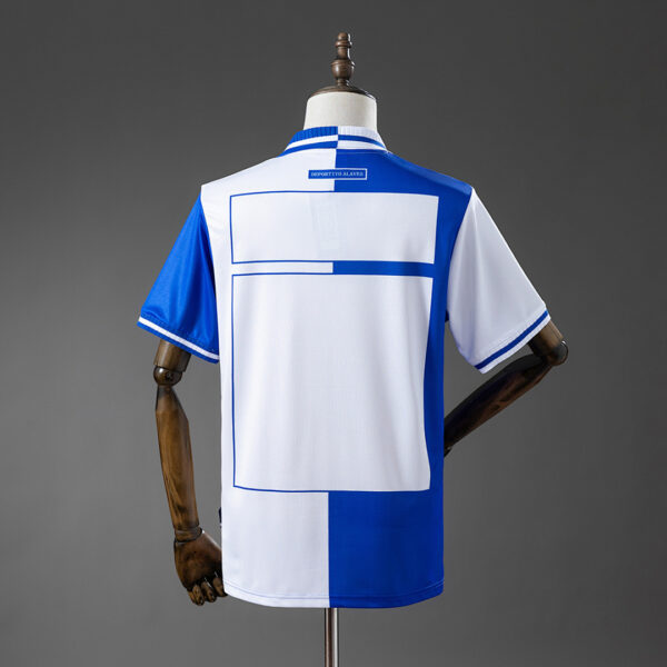 Camiseta Deportivo Alavés 1999/2000 Retro Local - detalle cuello y patrocinadores