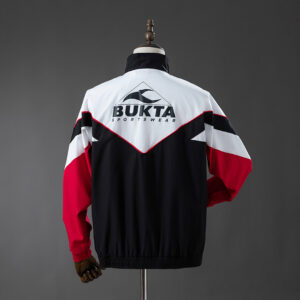 Camiseta Sevilla FC 1986 Retro Cortaviento — detalle paneles laterales y costuras