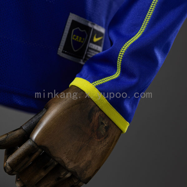 Camiseta Boca Juniors 2000/01 Retro Local Manga Larga - detalle