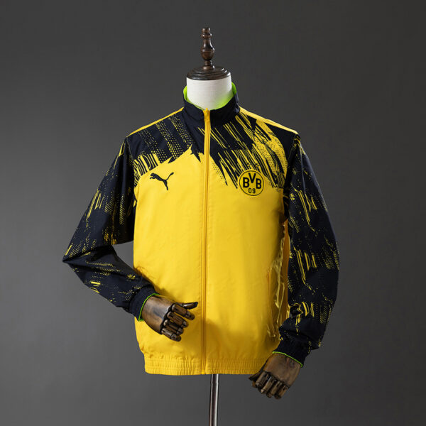 Camiseta Borussia Dortmund 2023/24 Entrenamiento Reversible - detalle del cuello y cremallera