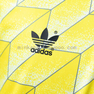 Camiseta Borussia Dortmund 1988 Retro Local - detalle estampado geométrico