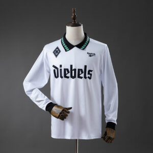 Camiseta Borussia Mönchengladbach 1997 Retro Local Manga Larga - detalle patrocinador Diebels