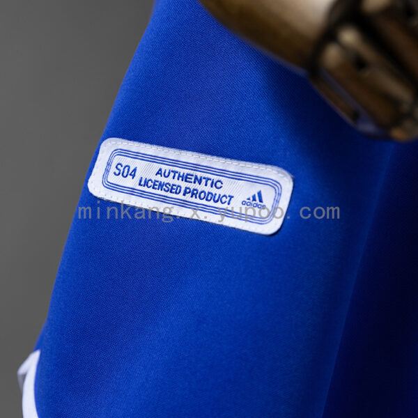 Camiseta Schalke 04 2004 Retro Local - detalle del cuello
