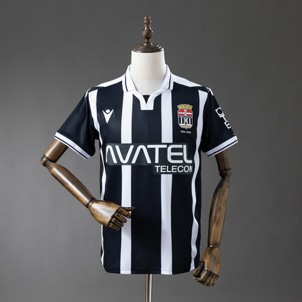 Camiseta FC Cartagena 2023/24 Local — detalle patrocinador Avatel Telecom