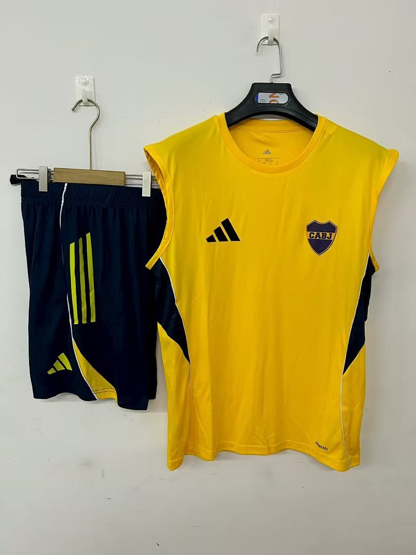 Camiseta Boca Juniors 2025/26 Entrenamiento Amarilla Sin Mangas - detalle escudo