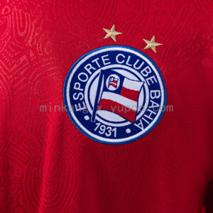 Camiseta Esporte Clube Bahia Actual Arquero — detalle puño y tejido