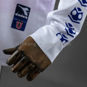 Camiseta Universidad de Chile 1996 Retro Local - detalle patrocinador y manga