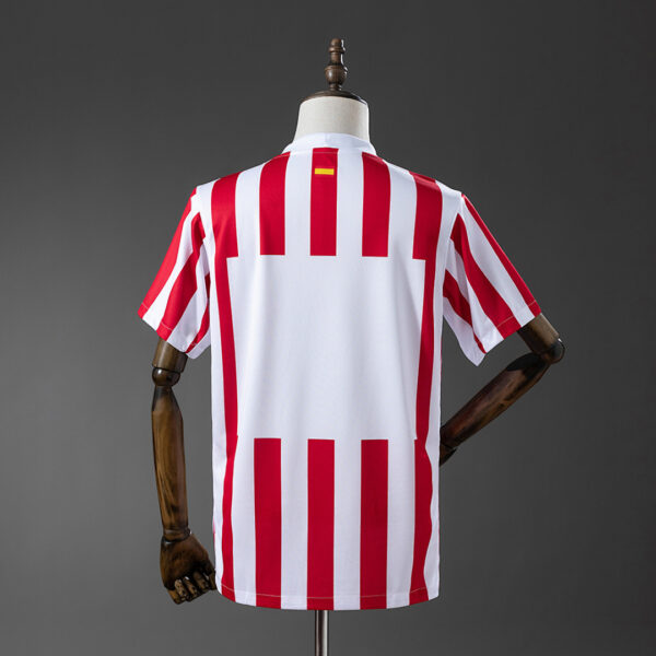 Camiseta Atletico Madrid 2024/25 Local — detalle franjas rojas y blancas