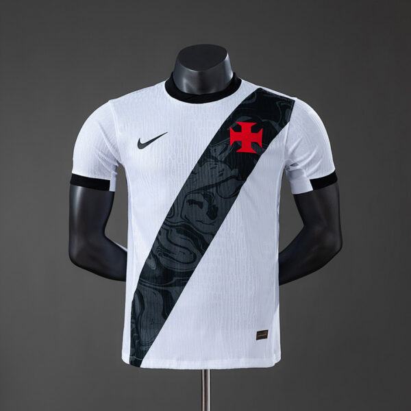 Camiseta Vasco da Gama 2024/25 Local Versión Jugador – detalle del cuello y tejido