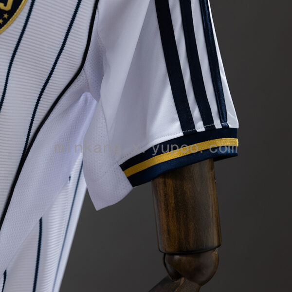 Camiseta Boca Juniors 2024 Edición Especial Pinstripe CABJ - detalle cuello y pinstripes