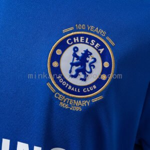 Camiseta Chelsea 2005/06 Retro Local - detalle patrocinador Samsung Mobile
