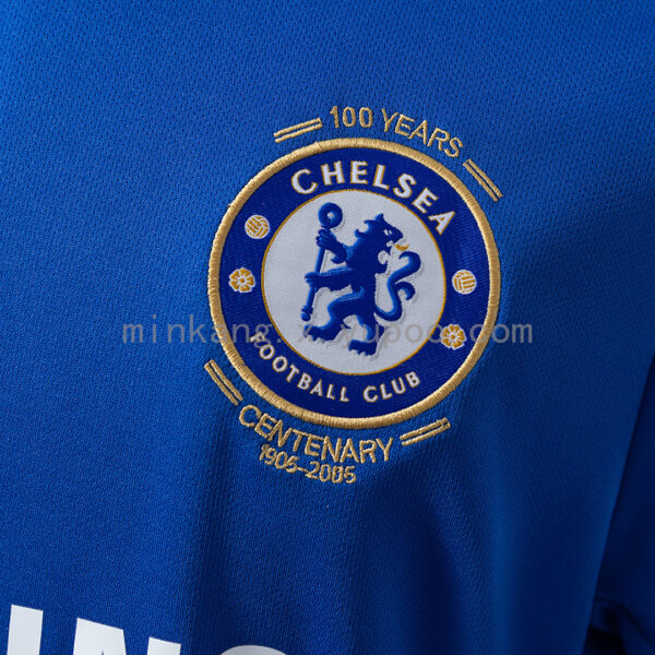 Camiseta Chelsea 2005/06 Retro Local - detalle patrocinador Samsung Mobile