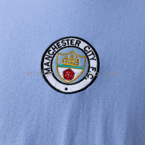 Camiseta Manchester City 1972 Retro Local - detalle cuello