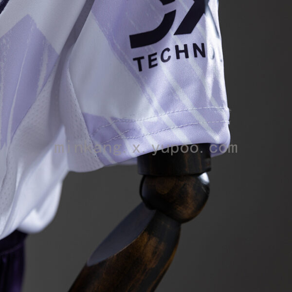 Camiseta Manchester United 2023/24 Visita Nino - detalle hombro y rayas Adidas