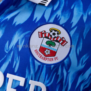 Camiseta Southampton 1992 Retro Local - detalle del patrocinador Draper Tools