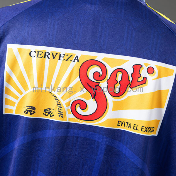 Camiseta Club América 1990/91 Visita Manga Larga - detalle manga y hombro con rayas Adidas