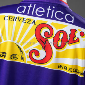 Camiseta Cruz Azul 2002/03 Retro Tercera - detalle logo Cemento TOLTECA