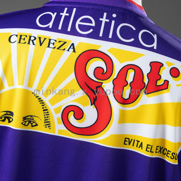 Camiseta Cruz Azul 2002/03 Retro Tercera - detalle logo Cemento TOLTECA