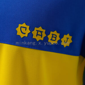 Camiseta Boca Juniors 1981 Retro Local - detalle cuello y franjas