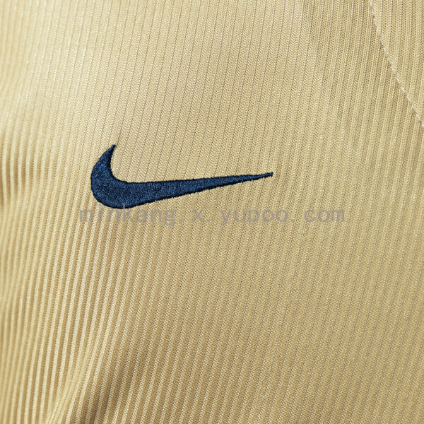 Camiseta Arsenal 2001/02 Retro Visita Manga Larga - detalle cuello