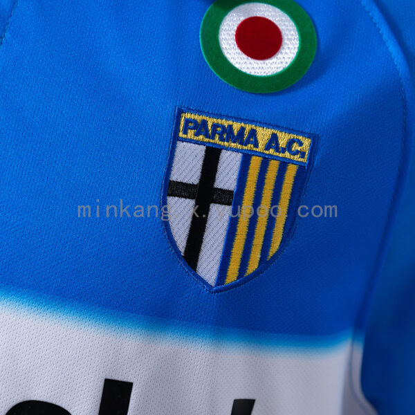 Camiseta Parma 1999/2000 Retro Tercera - detalle sponsor Parmalat