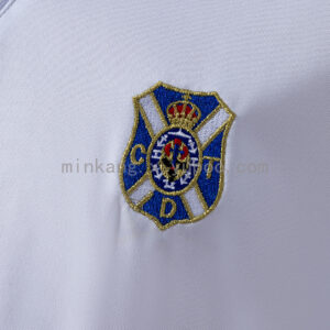 Camiseta Club Deportivo Tenerife 1996 Retro Local — detalle manga