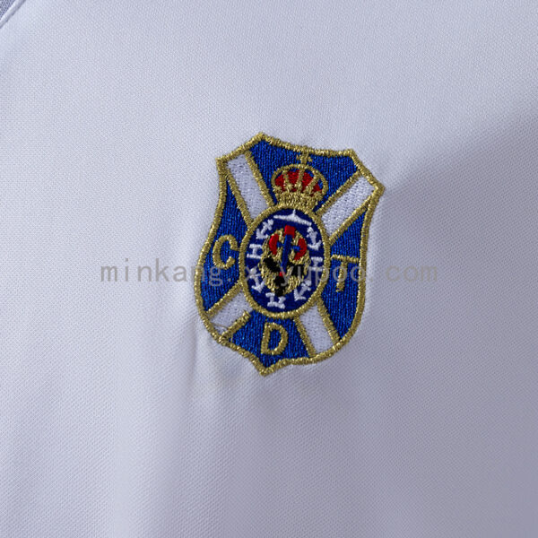 Camiseta Club Deportivo Tenerife 1996 Retro Local — detalle manga