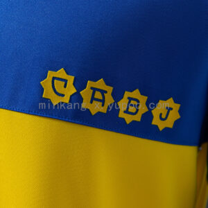 Camiseta Boca Juniors 1981 Retro Local Manga Larga - detalle