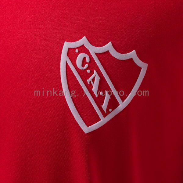 Camiseta Independiente 1989 Retro Local - detalle cuello y puños