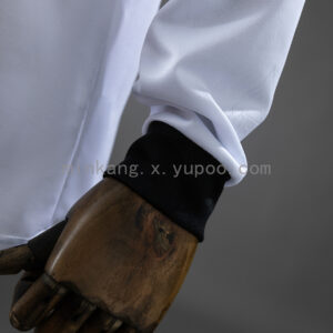 Camiseta Borussia Mönchengladbach 1997 Retro Local Manga Larga - detalle cuello