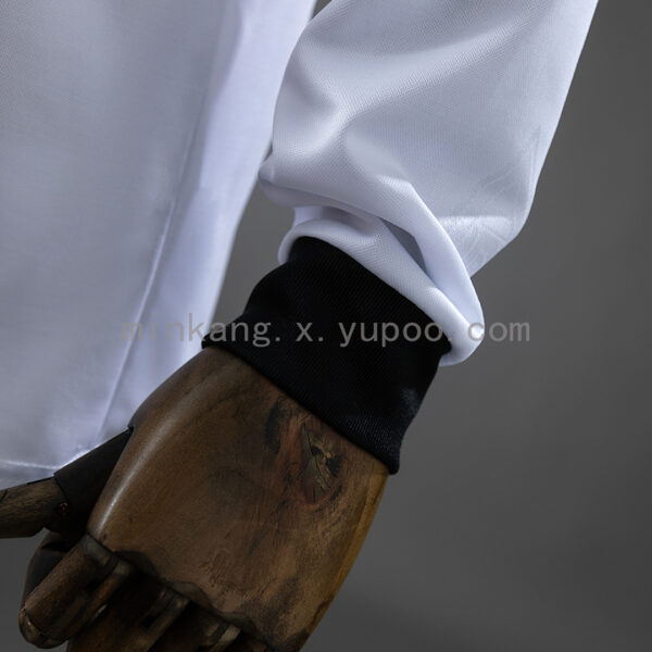 Camiseta Borussia Mönchengladbach 1997 Retro Local Manga Larga - detalle cuello