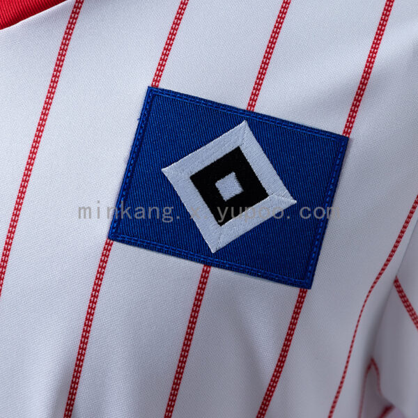 Camiseta Hamburger SV 1984 Retro - detalle cuello y hombro