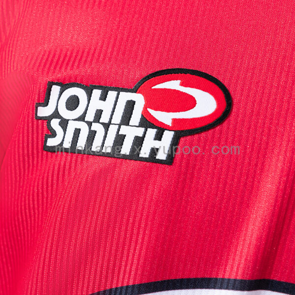 Camiseta RCD Mallorca 1998/99 Retro Local — detalle cuello y patrocinador
